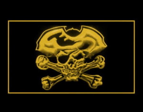Skull Skeleton Pirate Captain LED Neon Sign